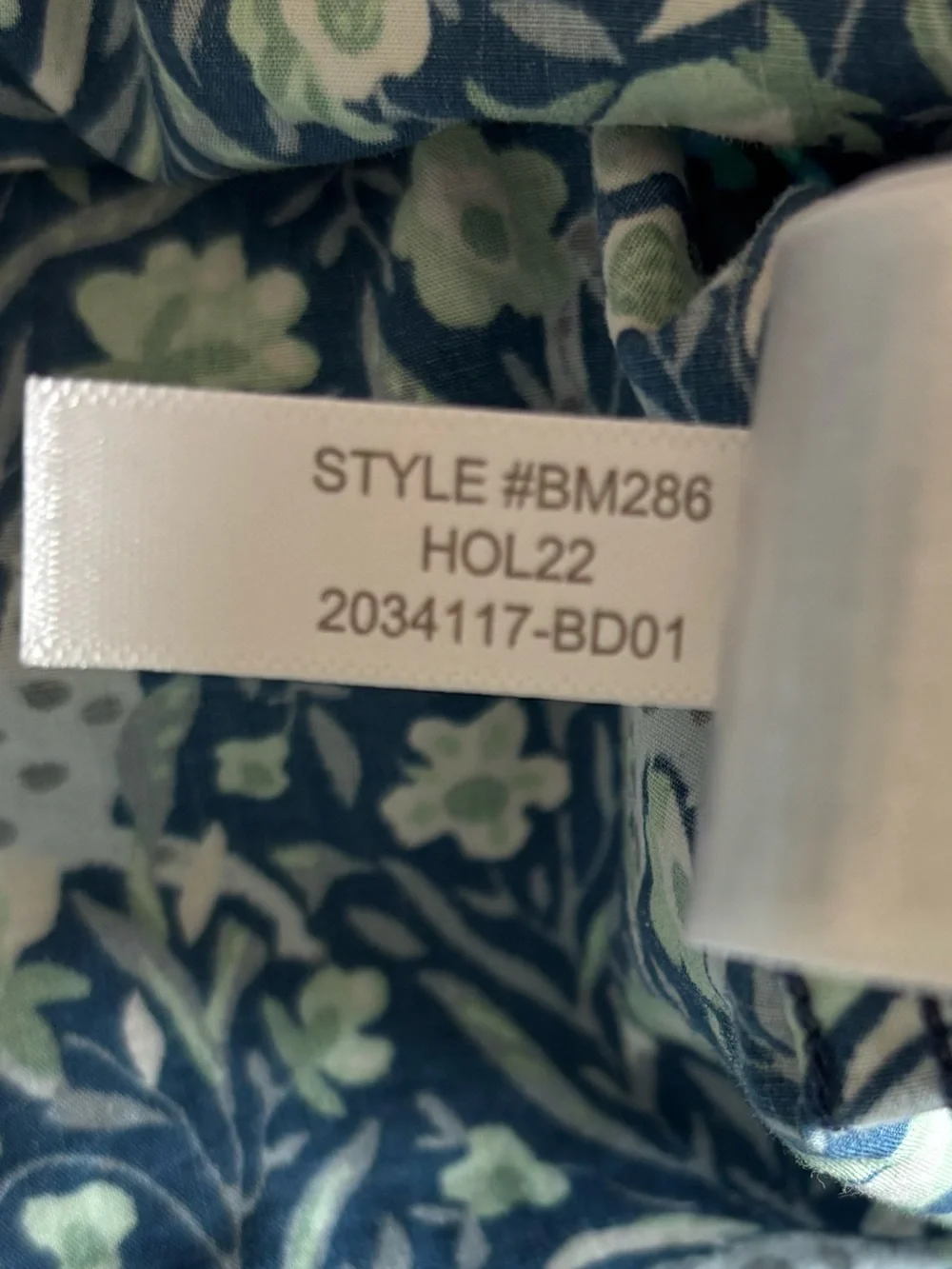 J.Crew Fauna Floral Blue Spotted Leopard Cotton Poplin Pajama Set Medium